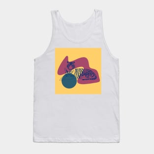 Abstract tiger - Violet Tank Top